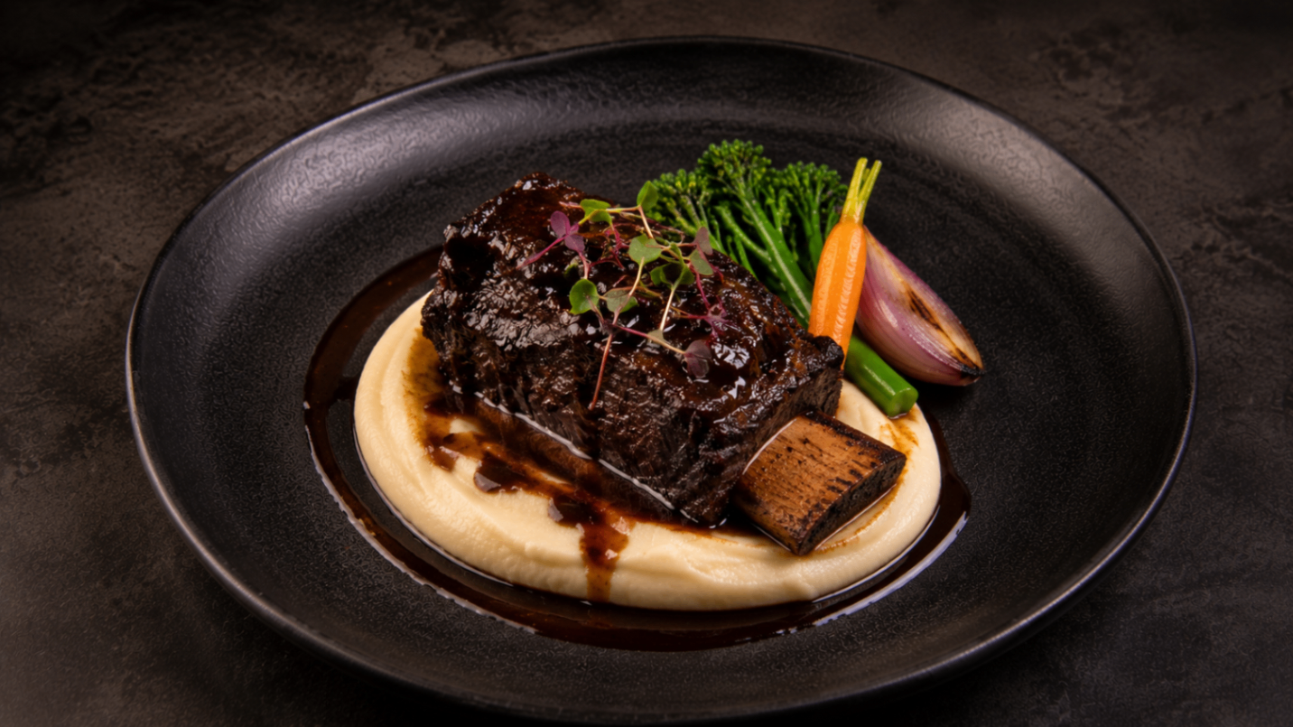 Beef Short Rib with Smoked Yam Purée