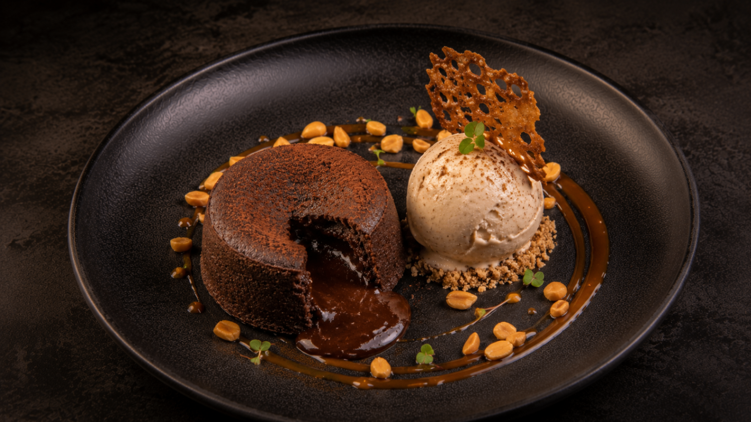 Chocolate Fondant with Kunnu Ice Cream