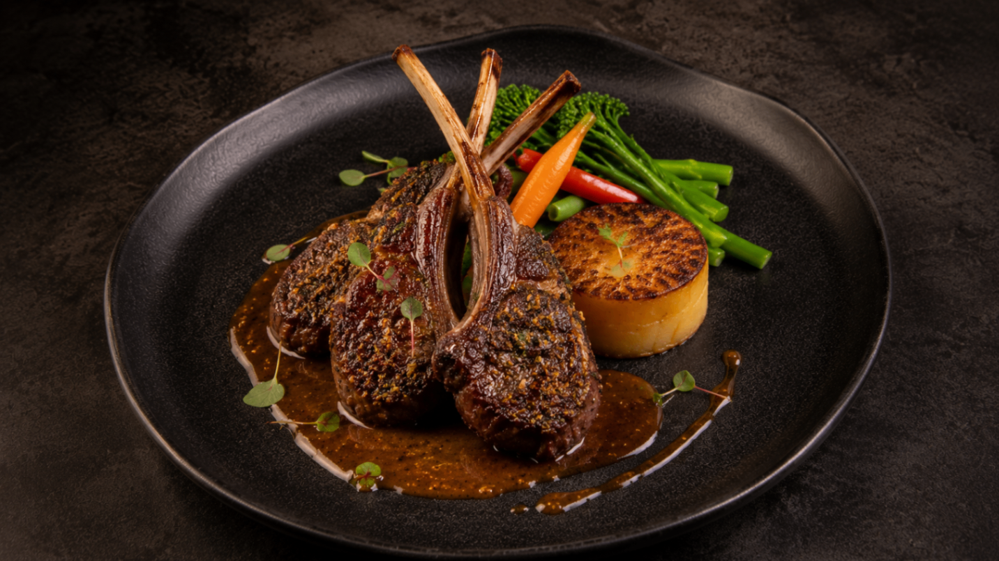 Lamb Chops with Yaji Jus