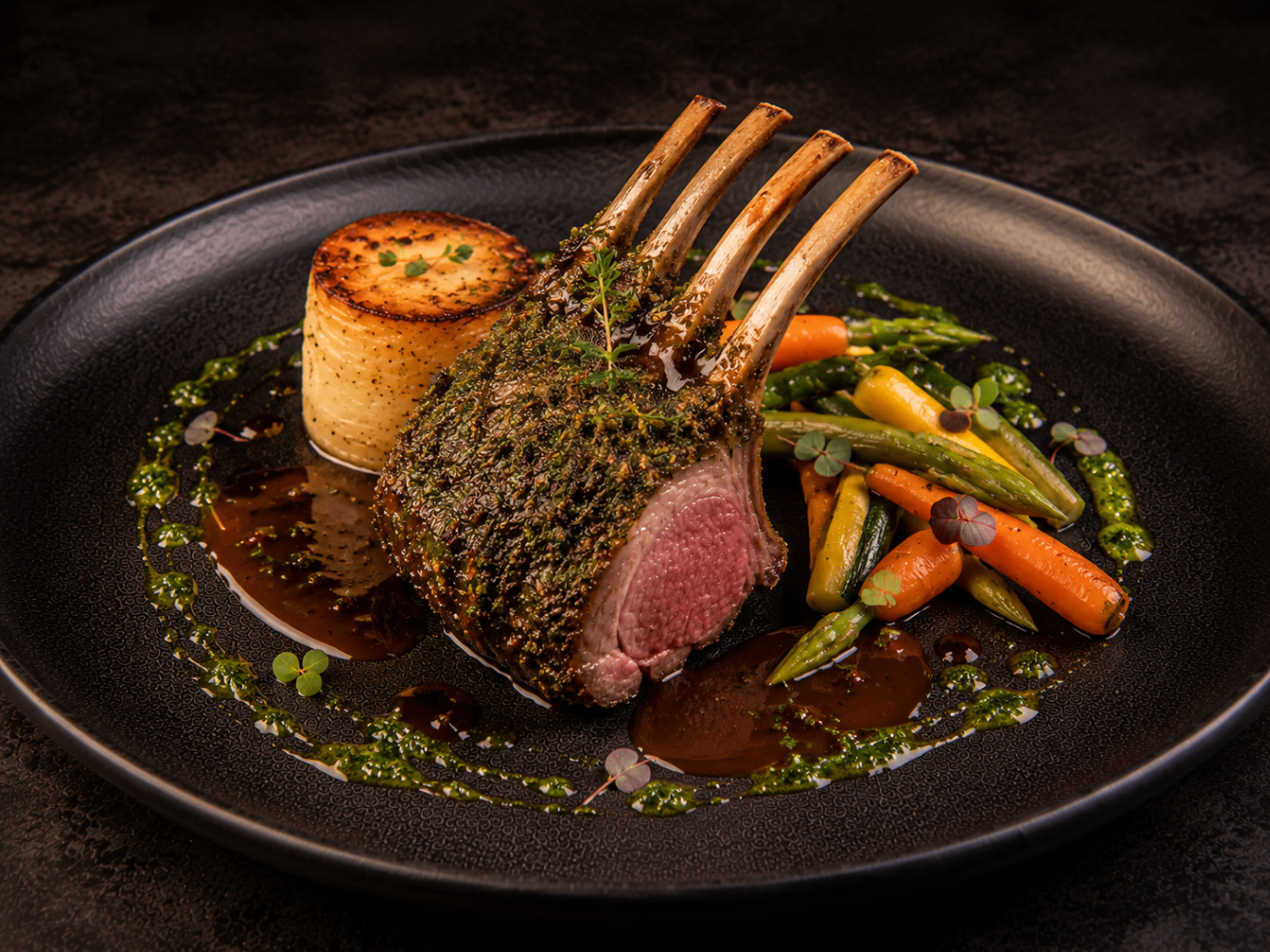 Herb-Crusted Lamb Rack