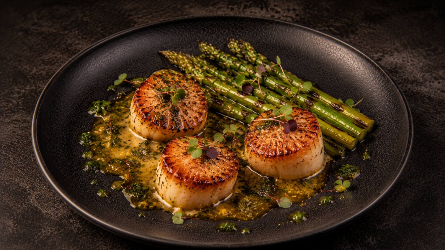 Pan-Seared Scallops with Citrus Herb Butter