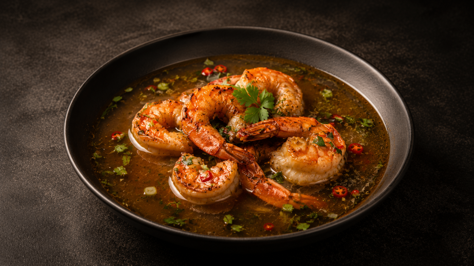 Smoked Prawn Pepper Soup