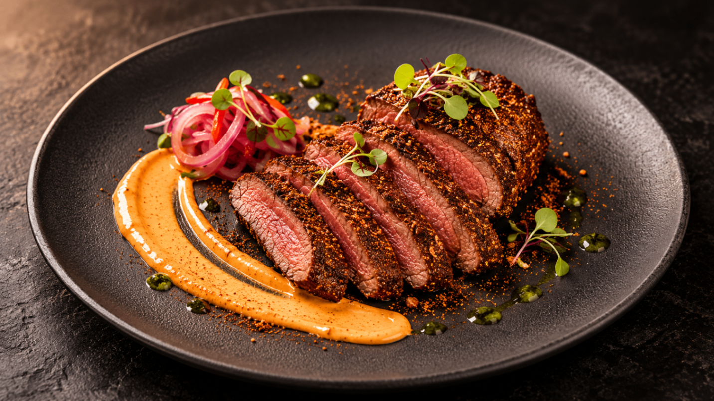Suya-Crusted Beef Tenderloin